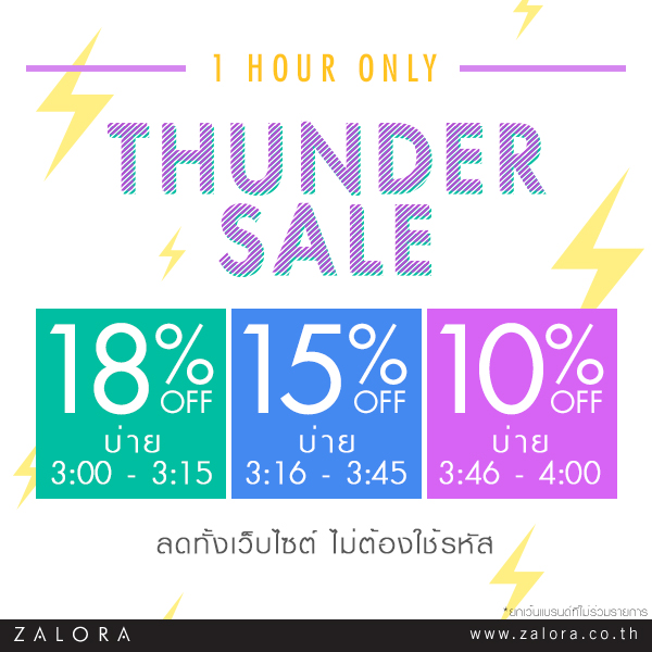 Zalora Thunder Sale